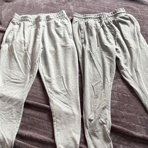 Gymshark Light Gray Sweatpants Joggers - Pair